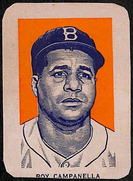 Lot of (3) 1952 Wheaties Cards - Stan Musial, Roy Campanella, and Doak Walker