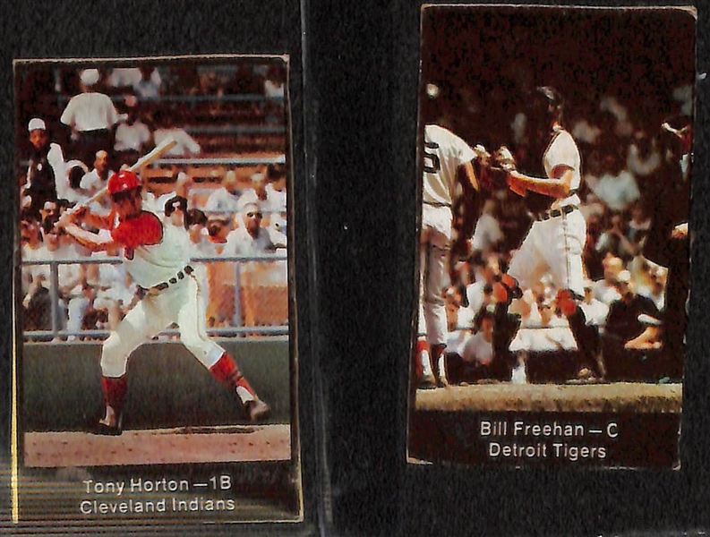 Lot of (5) Rare 1969 Nabisco Cards - Willie Mays, Bob Gibson, Lou Brock, Tony Horton (His Only Card), Bill Freehan
