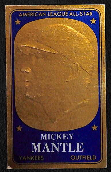 Lot of (2) 1965 Topps Embossed Mickey Mantle #11 Cards