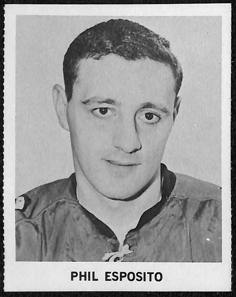 (8) Hockey Cards w. 1965-66 Coca Cola Phil Esposito Rookie & (7) 1970-71 Dad's Cookies (Gilbert Perreault Rookie, Delvecchio, Savard, Unger, Van Impe, +)
