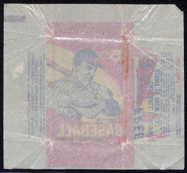 RARE 1959 Topps Baseball 5-Cent Wax Pack Wrapper