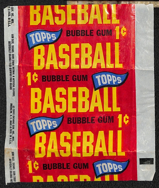 Lot of (3) 1965 Topps Baseball 1-Cent Wax Pack Wrappers