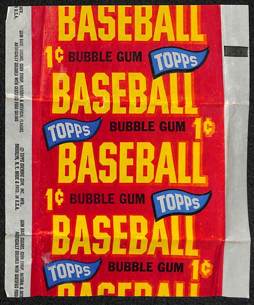 Lot of (3) 1965 Topps Baseball 1-Cent Wax Pack Wrappers