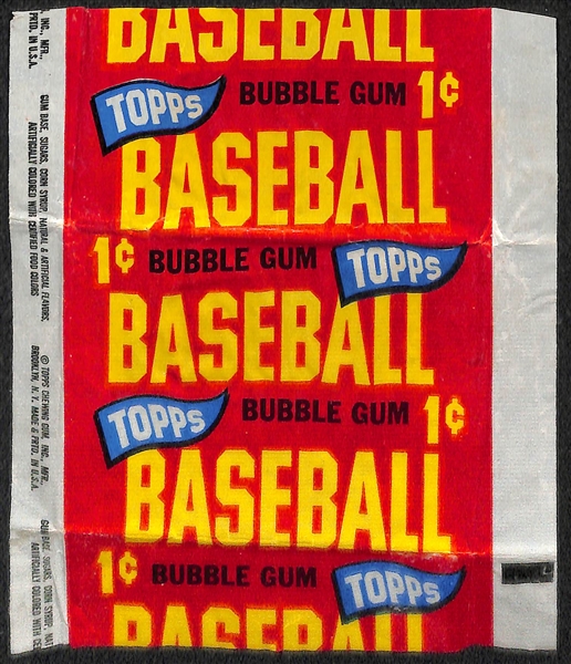 Lot of (3) 1965 Topps Baseball 1-Cent Wax Pack Wrappers