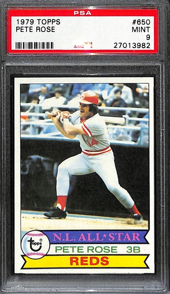 1979 Topps Pete Rose #650 Graded PSA 9