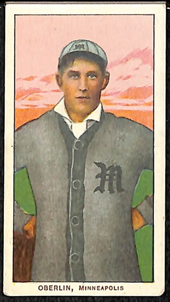 1909-11 T206 Minor League Lot - Frank Oberlin (Minneapolis) and 
Dick Rudolph (Toronto, Polar Bear Back)