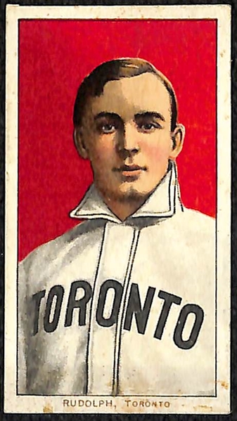 1909-11 T206 Minor League Lot - Frank Oberlin (Minneapolis) and 
Dick Rudolph (Toronto, Polar Bear Back)