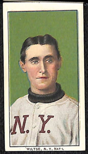 T206 Lot (3) - Hooks Wiltse (NY NL), Admiral Schlei (NY NL, Polar Bear), Whitey Alperman (Brooklyn Dodgers)