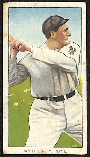 T206 Lot (3) - Hooks Wiltse (NY NL), Admiral Schlei (NY NL, Polar Bear), Whitey Alperman (Brooklyn Dodgers)