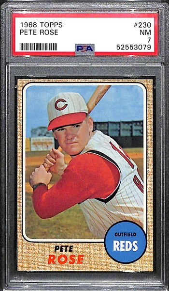 1968 Topps Pete Rose #230 Graded PSA 7