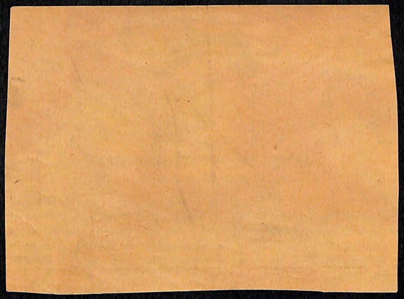 Rare 1936 Overland Candy Jimmy Foxx Candy Wrapper Card (Hand Cut/Trimmed)