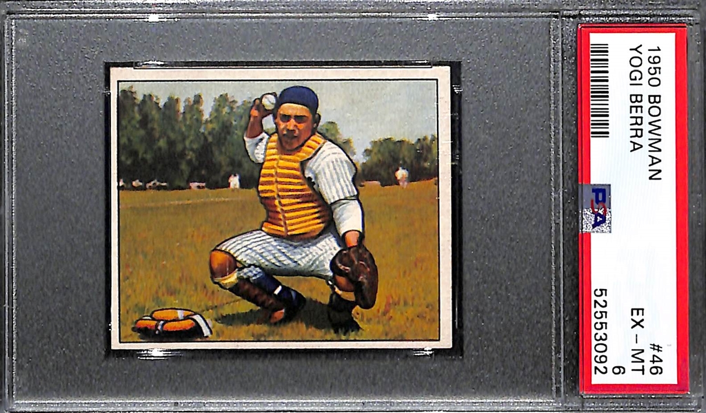 1950 Bowman Yogi Berra #46 Graded PSA 6