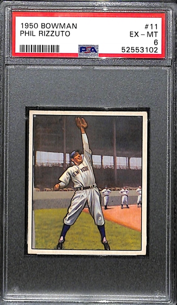 1950 Bowman Phil Rizzuto #11 Graded PSA 6