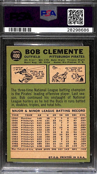 1967 Topps Roberto Clemente #400 Graded PSA 8.5