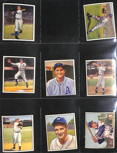 Lot of (125) High-Quality 1950 Bowman Baseball Cards (125 of the First 144 in the Set)