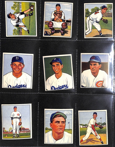 Lot of (125) High-Quality 1950 Bowman Baseball Cards (125 of the First 144 in the Set)