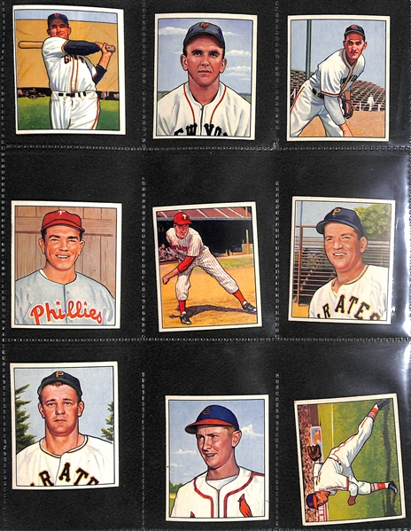 Lot of (125) High-Quality 1950 Bowman Baseball Cards (125 of the First 144 in the Set)