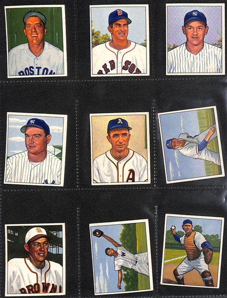 Lot of (125) High-Quality 1950 Bowman Baseball Cards (125 of the First 144 in the Set)