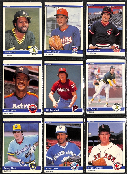 1984 Fleer Update Set (w. Puckett, Clemens, and Gooden Rookies)