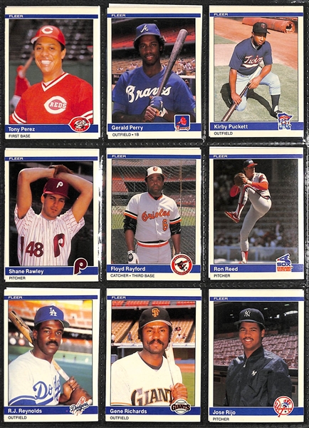 1984 Fleer Update Set (w. Puckett, Clemens, and Gooden Rookies)