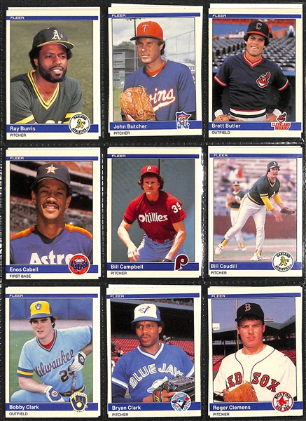 1984 Fleer Update Set (w. Puckett, Clemens, and Gooden Rookies)
