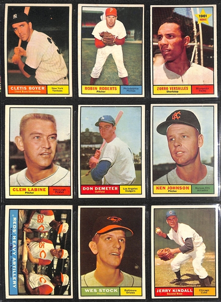 1961 Topps Baseball Complete Set of 587 Cards