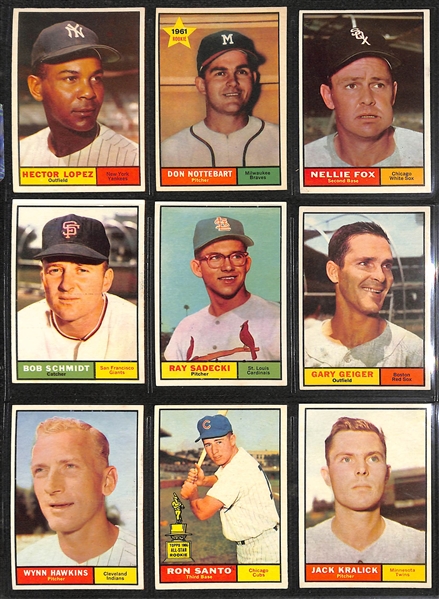 1961 Topps Baseball Complete Set of 587 Cards