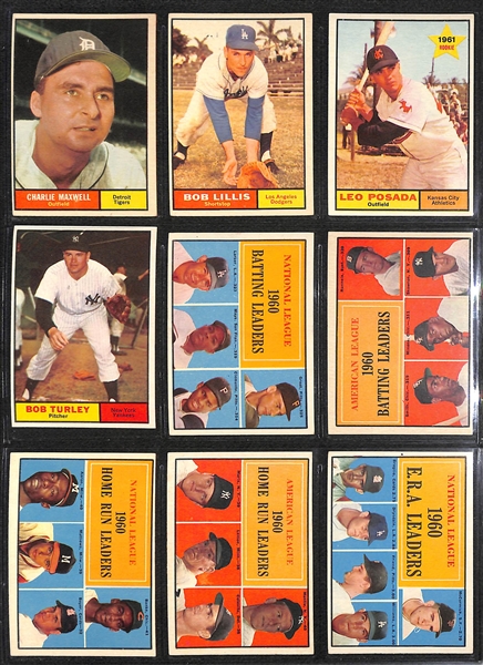 1961 Topps Baseball Complete Set of 587 Cards