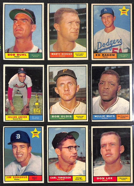 1961 Topps Baseball Complete Set of 587 Cards