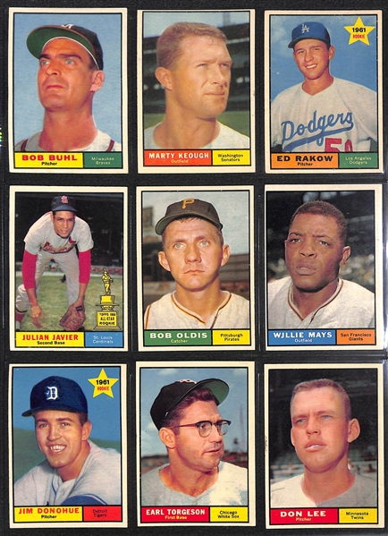 1961 Topps Baseball Complete Set of 587 Cards