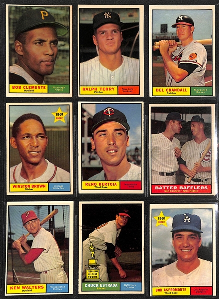 1961 Topps Baseball Complete Set of 587 Cards