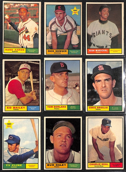 1961 Topps Baseball Complete Set of 587 Cards