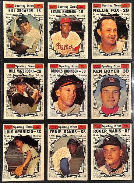 1961 Topps Baseball Complete Set of 587 Cards