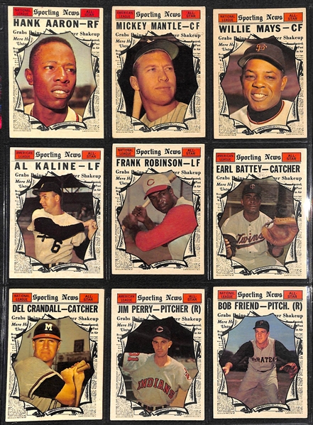 1961 Topps Baseball Complete Set of 587 Cards