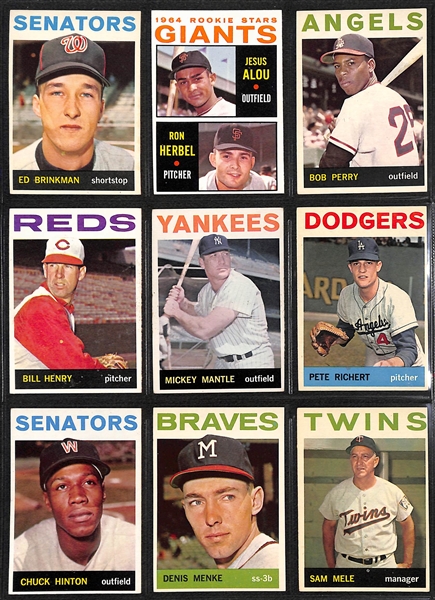 1964 Topps Baseball Complete Set of 587 Cards