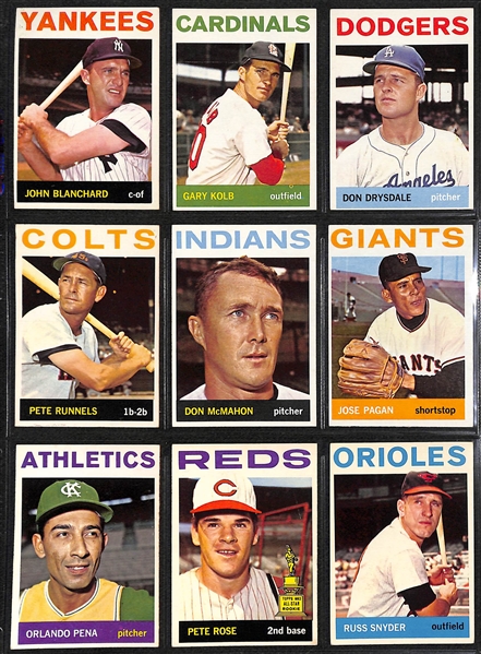 1964 Topps Baseball Complete Set of 587 Cards