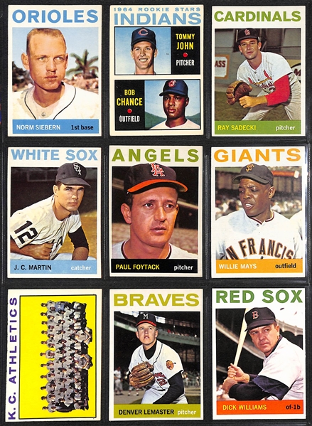 1964 Topps Baseball Complete Set of 587 Cards