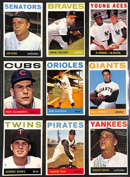 1964 Topps Baseball Complete Set of 587 Cards