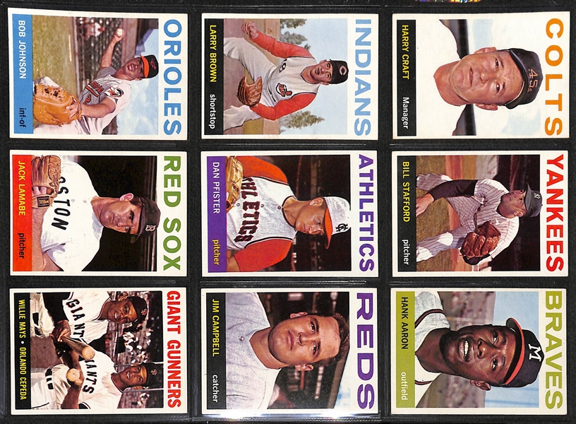 1964 Topps Baseball Complete Set of 587 Cards