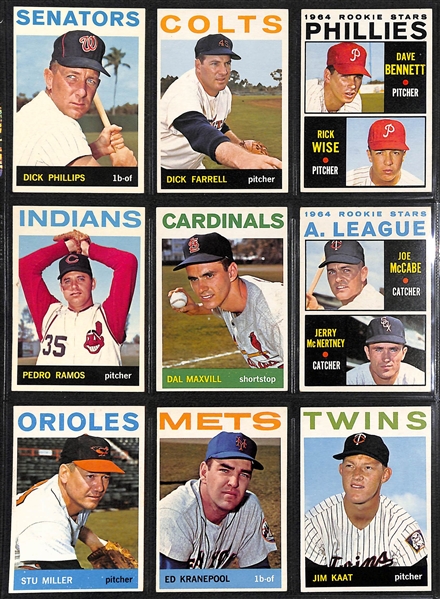 1964 Topps Baseball Complete Set of 587 Cards