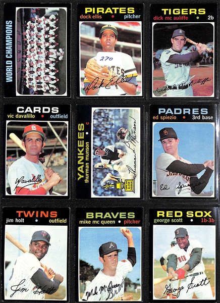 1971 Topps Baseball Complete Set of 752 Cards