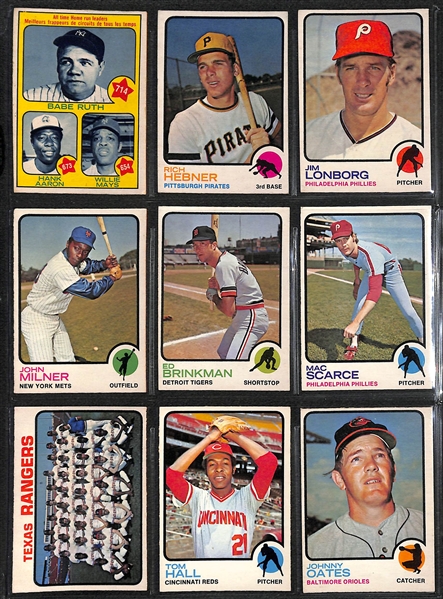 1973 O-Pee-Chee Topps Baseball Complete Set of 660 Cards