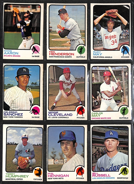 1973 O-Pee-Chee Topps Baseball Complete Set of 660 Cards