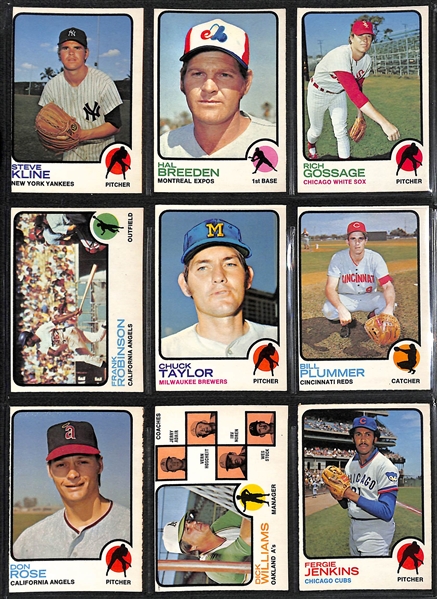 1973 O-Pee-Chee Topps Baseball Complete Set of 660 Cards