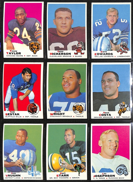 1969 Topps Football Complete Set of 263 Cards w. Brian Piccolo Only Regular Issue Card
