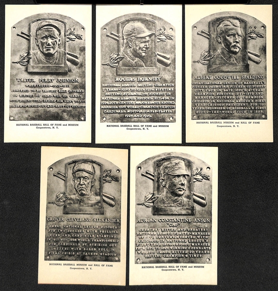 Lot of (40) 1944 Albertype HOF Postcards & (18) 1948 HOF Exhibit Cards