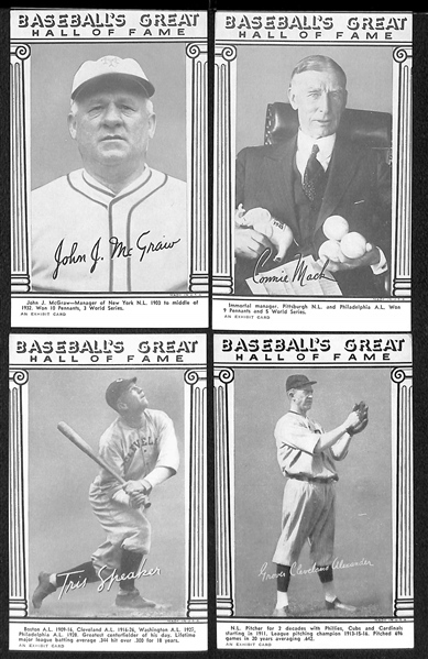 Lot of (40) 1944 Albertype HOF Postcards & (18) 1948 HOF Exhibit Cards
