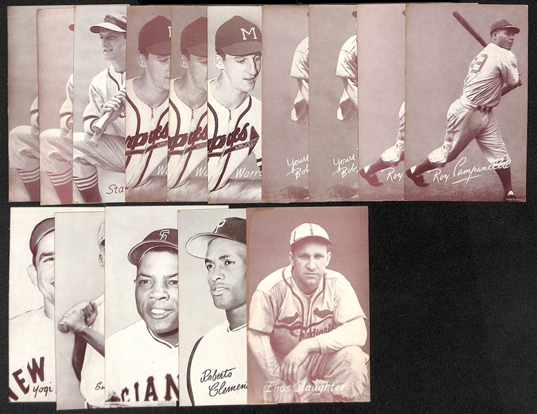 Lot of (50+) Assorted 1939-1963 Exhibit Cards - Loaded with Stars!