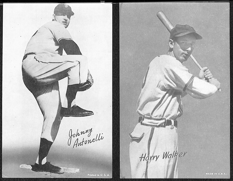 Lot of (100+) Assorted 1939-1963 Exhibit Cards - Mostly Common Players
