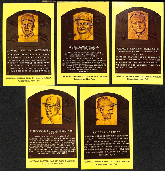 Lot of (100+) 1964-70s Hall of Fame Plaque Cards and (40+) 1973 TCMA Hall of Fame Cards